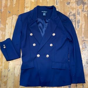 Navy blue suit jacket